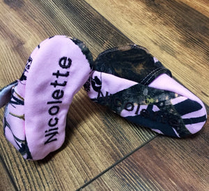 Pink Camo Baby Girl Shoes | Newborn size up to 4T