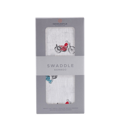 Vintage Motorcycle Bamboo Swaddle