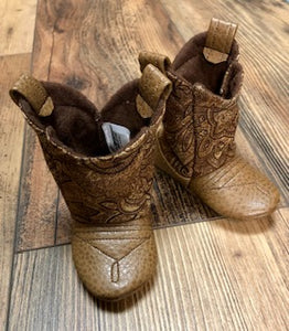 Paisley Print Baby Cowboy Boots