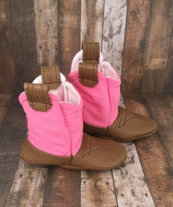 Pink Baby Cowboy Boots | Newborn Size up to 24 Months