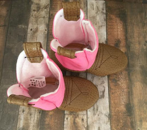 Pink Baby Cowboy Boots | Newborn Size up to 24 Months