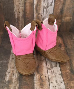 Pink Baby Cowboy Boots | Newborn Size up to 24 Months