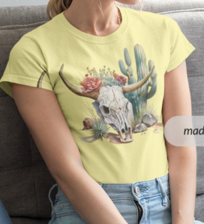 Light Yellow Short Sleeve Shirt | Women's | Lifestyle Themed