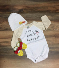 Load image into Gallery viewer, Softball Gift Set | 0-3 M | READY TO SHIP!
